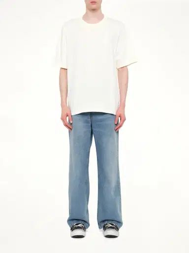 AMI PARIS Big Adc Embossed T-shirt in Cream White | Thumbnail 7 AMI PARIS Big Adc Embossed T-shirt in Cream White | Thumbnail 7
