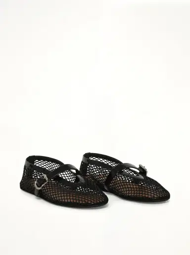 Alaïa Ballet Fishnet Flats | Thumbnail 3 Alaïa Ballet Fishnet Flats | Thumbnail 3