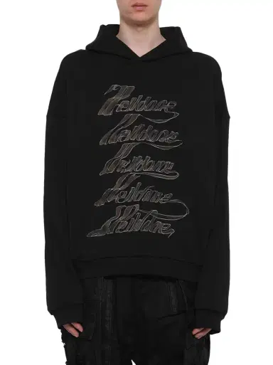We11Done Ribbon Multi-logo Hoodie | Thumbnail 1 We11Done Ribbon Multi-logo Hoodie | Thumbnail 1