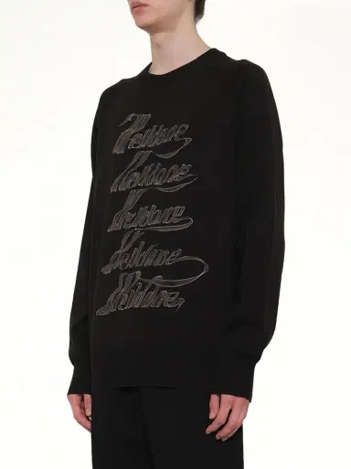 We11Done Multi Logo Print Sweater | Thumbnail 2 We11Done Multi Logo Print Sweater | Thumbnail 2