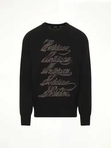 We11Done Multi Logo Print Sweater | Thumbnail 3 We11Done Multi Logo Print Sweater | Thumbnail 3