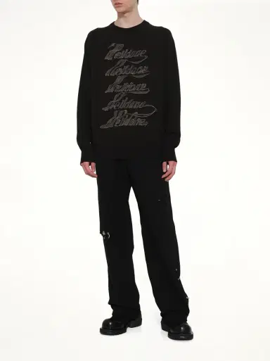 We11Done Multi Logo Print Sweater | Thumbnail 4 We11Done Multi Logo Print Sweater | Thumbnail 4