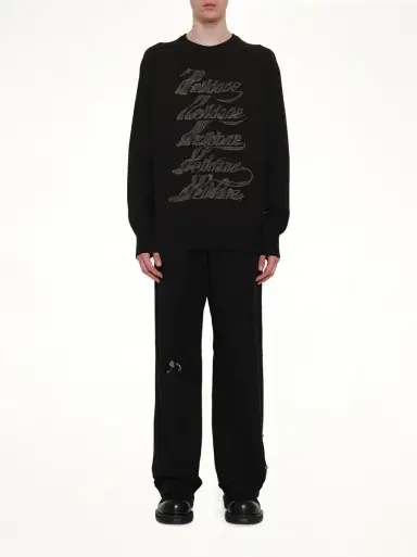 We11Done Multi Logo Print Sweater | Thumbnail 7 We11Done Multi Logo Print Sweater | Thumbnail 7