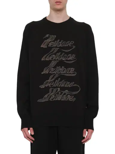 We11Done Multi Logo Print Sweater | Thumbnail 1 We11Done Multi Logo Print Sweater | Thumbnail 1