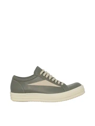 Rick Owens Vintage Sneaks in Euca/milk Grey | Thumbnail 1 Rick Owens Vintage Sneaks in Euca/milk Grey | Thumbnail 1