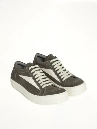 Rick Owens Vintage Sneaks in Euca/milk Grey | Thumbnail 3 Rick Owens Vintage Sneaks in Euca/milk Grey | Thumbnail 3