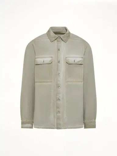 RICK OWENS DRKSHDW Outershirt in Sand Beige | Thumbnail 3 RICK OWENS DRKSHDW Outershirt in Sand Beige | Thumbnail 3
