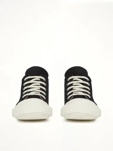 RICK OWENS DRKSHDW Extreme Low Sneaks in Black/milk Black | Thumbnail 2 RICK OWENS DRKSHDW Extreme Low Sneaks in Black/milk Black | Thumbnail 2