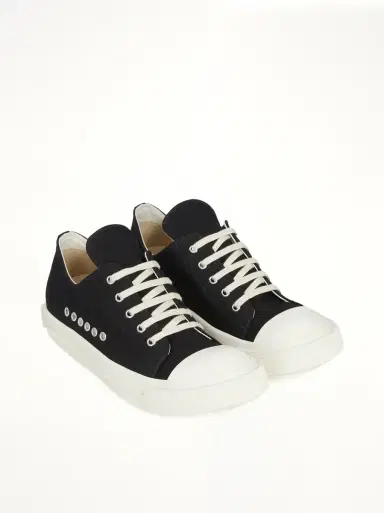RICK OWENS DRKSHDW Extreme Low Sneaks in Black/milk Black | Thumbnail 3 RICK OWENS DRKSHDW Extreme Low Sneaks in Black/milk Black | Thumbnail 3