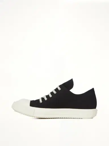 RICK OWENS DRKSHDW Extreme Low Sneaks in Black/milk Black | Thumbnail 4 RICK OWENS DRKSHDW Extreme Low Sneaks in Black/milk Black | Thumbnail 4