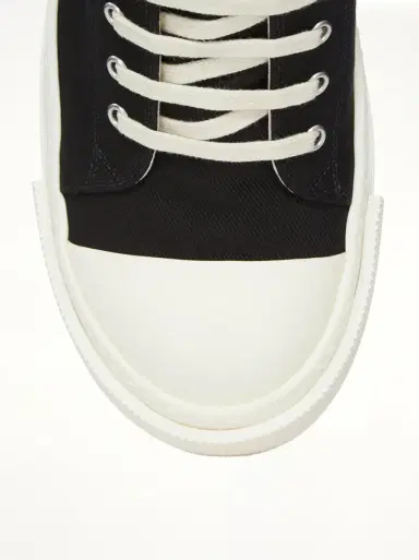 RICK OWENS DRKSHDW Extreme Low Sneaks in Black/milk Black | Thumbnail 6 RICK OWENS DRKSHDW Extreme Low Sneaks in Black/milk Black | Thumbnail 6