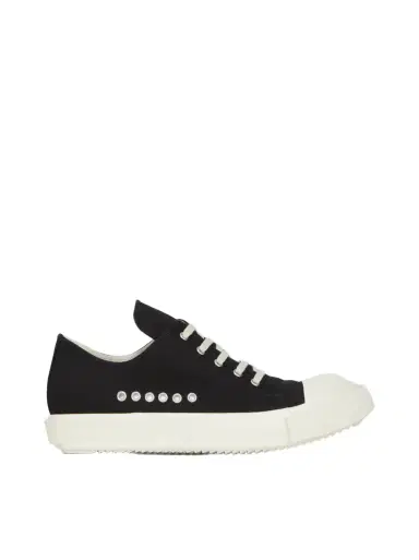 RICK OWENS DRKSHDW Extreme Low Sneaks in Black/milk Black | Thumbnail 1 RICK OWENS DRKSHDW Extreme Low Sneaks in Black/milk Black | Thumbnail 1