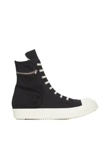 RICK OWENS DRKSHDW Cargo Sneaks in Black/milk Black | Thumbnail 1 RICK OWENS DRKSHDW Cargo Sneaks in Black/milk Black | Thumbnail 1