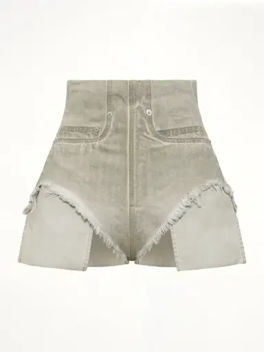 RICK OWENS DRKSHDW Dirt Cutoffs in Sand Beige | Thumbnail 3 RICK OWENS DRKSHDW Dirt Cutoffs in Sand Beige | Thumbnail 3