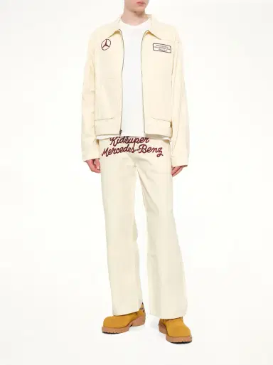KidSuper Kidsuper X Mercedes Benz Work Pants in Cream Beige | Thumbnail 4 KidSuper Kidsuper X Mercedes Benz Work Pants in Cream Beige | Thumbnail 4