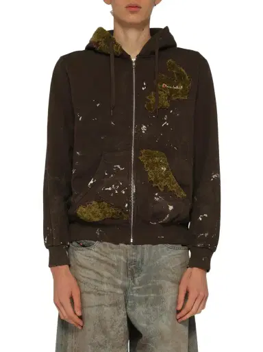 DOUBLET Moss-grown Embroidery Hoodie | Thumbnail 1 DOUBLET Moss-grown Embroidery Hoodie | Thumbnail 1