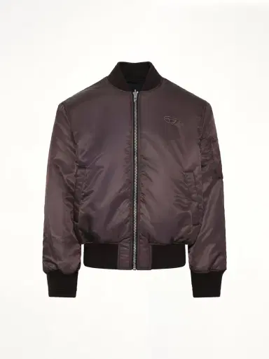 Diesel W-type-d1 Bomber Jacket in Brown Black | Thumbnail 3 Diesel W-type-d1 Bomber Jacket in Brown Black | Thumbnail 3