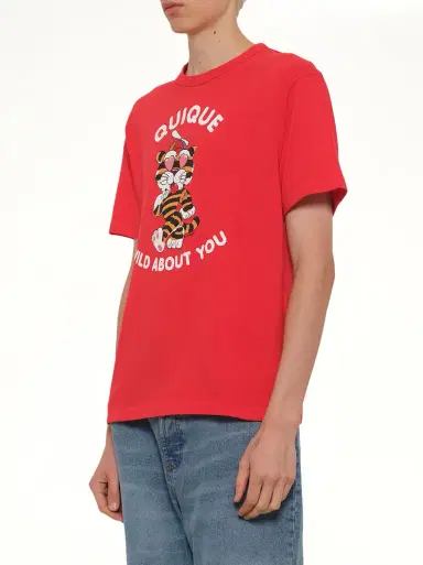KENZO Kenzo Cartoon Classic T-shirt in Cherry Red | Thumbnail 2 KENZO Kenzo Cartoon Classic T-shirt in Cherry Red | Thumbnail 2