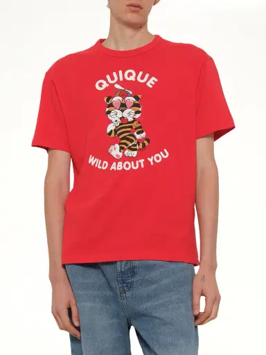 KENZO Kenzo Cartoon Classic T-shirt in Cherry Red | Thumbnail 6 KENZO Kenzo Cartoon Classic T-shirt in Cherry Red | Thumbnail 6