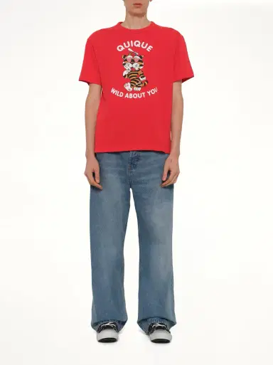 KENZO Kenzo Cartoon Classic T-shirt in Cherry Red | Thumbnail 7 KENZO Kenzo Cartoon Classic T-shirt in Cherry Red | Thumbnail 7