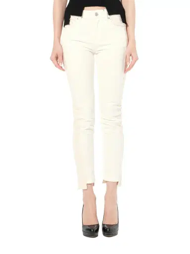 Alexander McQueen Patch Denim Pants in Ecru White | Thumbnail 1 Alexander McQueen Patch Denim Pants in Ecru White | Thumbnail 1