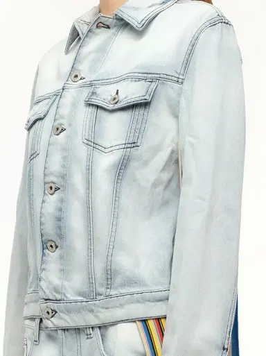 Loewe Stripe Band Denim Jacket in L Blue | Thumbnail 2 Loewe Stripe Band Denim Jacket in L Blue | Thumbnail 2