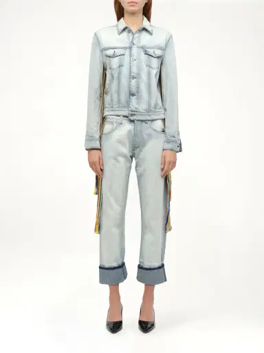 Loewe Stripe Band Denim Jacket in L Blue | Thumbnail 4 Loewe Stripe Band Denim Jacket in L Blue | Thumbnail 4