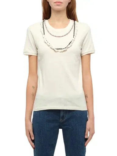 Loewe Loewe x Paula T-shirt Necklaces in Calico White | Thumbnail 1 Loewe Loewe x Paula T-shirt Necklaces in Calico White | Thumbnail 1