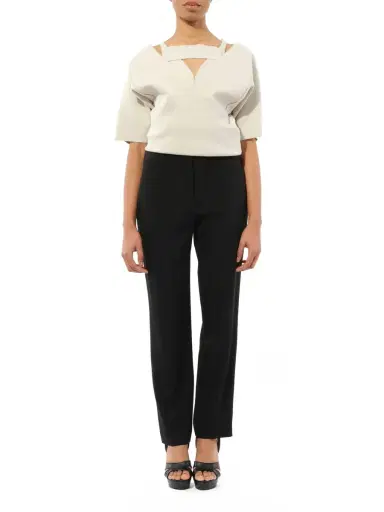 Rick Owens Sling Double Top in Pearl White | Thumbnail 4 Rick Owens Sling Double Top in Pearl White | Thumbnail 4