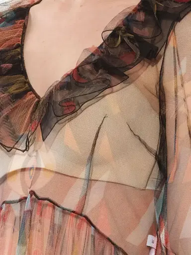 Givenchy Short Dress in Sheer Multicolour | Thumbnail 3 Givenchy Short Dress in Sheer Multicolour | Thumbnail 3