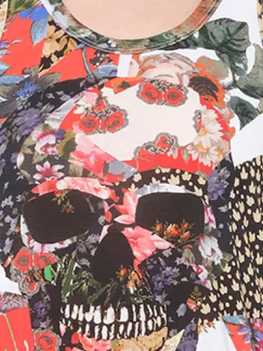 Alexander McQueen Maglietta Skull T-shirt in Multicolour | Thumbnail 3 Alexander McQueen Maglietta Skull T-shirt in Multicolour | Thumbnail 3
