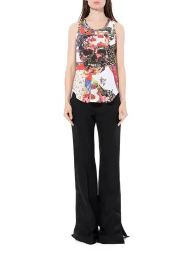 Alexander McQueen Maglietta Skull T-shirt in Multicolour | Thumbnail 4 Alexander McQueen Maglietta Skull T-shirt in Multicolour | Thumbnail 4