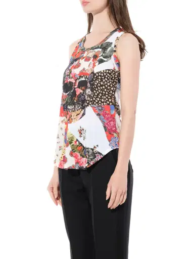 Alexander McQueen Maglietta Skull T-shirt in Multicolour | Thumbnail 5 Alexander McQueen Maglietta Skull T-shirt in Multicolour | Thumbnail 5