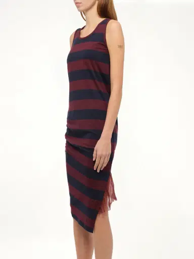 Loewe Stripe Jersey Dress in Navy/red | Thumbnail 3 Loewe Stripe Jersey Dress in Navy/red | Thumbnail 3