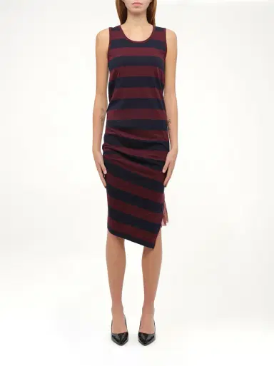 Loewe Stripe Jersey Dress in Navy/red | Thumbnail 4 Loewe Stripe Jersey Dress in Navy/red | Thumbnail 4