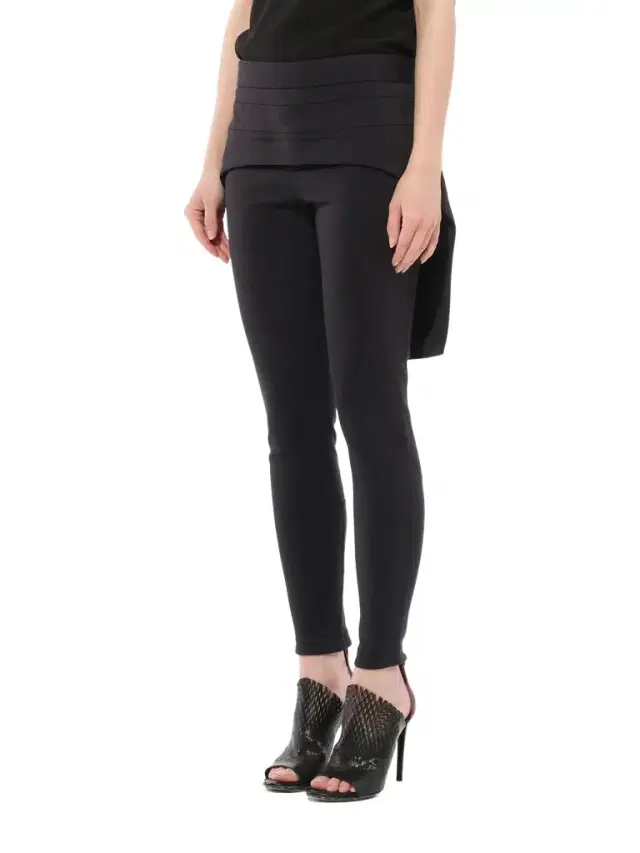 Layered Skirt Pants With Zip Layered Skirt Pants With Zip