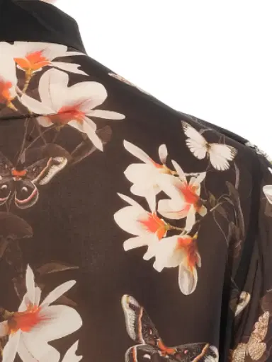 Givenchy Short Sleeve Shirt With Flower Print | Thumbnail 2 Givenchy Short Sleeve Shirt With Flower Print | Thumbnail 2