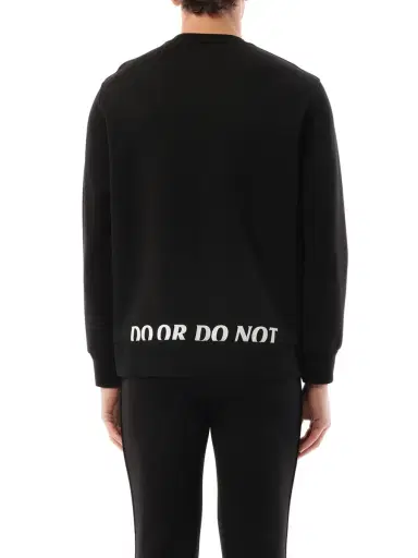 NEIL BARRETT Sweatshirt in Black/white Black | Thumbnail 6 NEIL BARRETT Sweatshirt in Black/white Black | Thumbnail 6