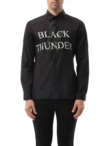 NEIL BARRETT Shirt in Black/white Black | Thumbnail 1 NEIL BARRETT Shirt in Black/white Black | Thumbnail 1
