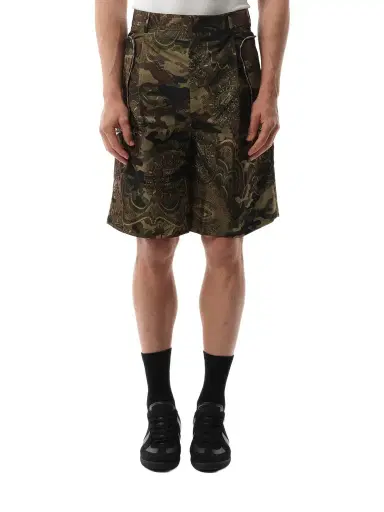 Givenchy Podium Dollar Bermuda in Khaki Green | Thumbnail 1 Givenchy Podium Dollar Bermuda in Khaki Green | Thumbnail 1