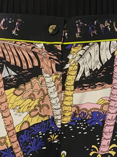 PUCCI Print Palm Trousers in Black/yellow | Thumbnail 2 PUCCI Print Palm Trousers in Black/yellow | Thumbnail 2