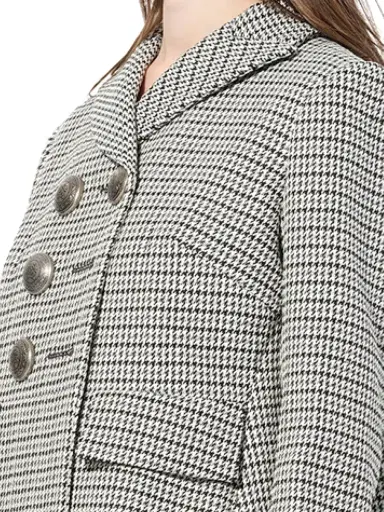 Alexander McQueen Cappotto Coat in Grey/black Grey | Thumbnail 2 Alexander McQueen Cappotto Coat in Grey/black Grey | Thumbnail 2