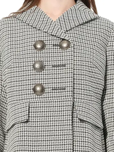 Alexander McQueen Cappotto Coat in Grey/black Grey | Thumbnail 3 Alexander McQueen Cappotto Coat in Grey/black Grey | Thumbnail 3