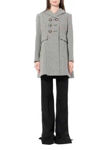 Alexander McQueen Cappotto Coat in Grey/black Grey | Thumbnail 4 Alexander McQueen Cappotto Coat in Grey/black Grey | Thumbnail 4