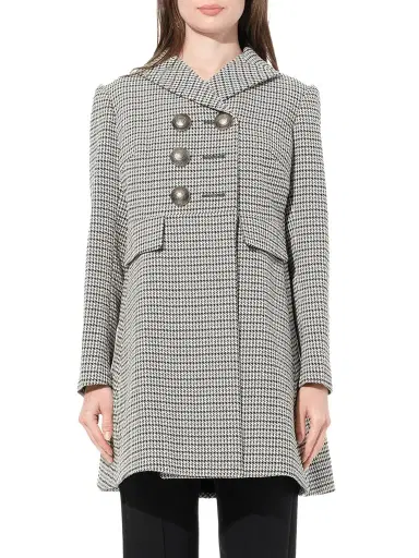 Alexander McQueen Cappotto Coat in Grey/black Grey | Thumbnail 1 Alexander McQueen Cappotto Coat in Grey/black Grey | Thumbnail 1
