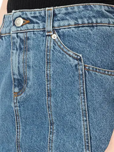 Alexander McQueen Mini Denim Skirt | Thumbnail 2 Alexander McQueen Mini Denim Skirt | Thumbnail 2