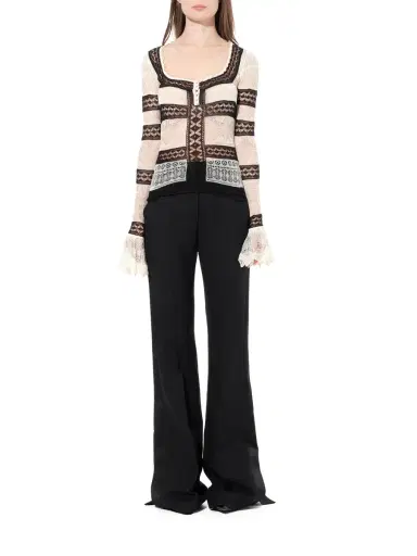 Alexander McQueen Scoop Neck Long Sleeve | Thumbnail 4 Alexander McQueen Scoop Neck Long Sleeve | Thumbnail 4