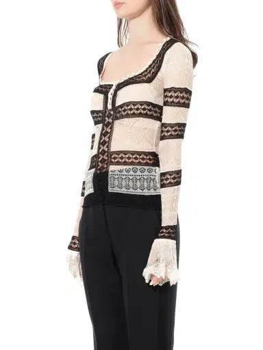 Alexander McQueen Scoop Neck Long Sleeve | Thumbnail 5 Alexander McQueen Scoop Neck Long Sleeve | Thumbnail 5