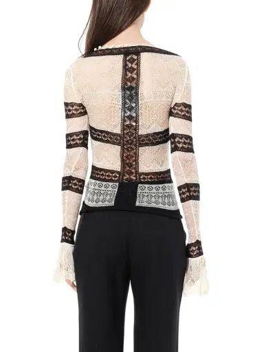 Alexander McQueen Scoop Neck Long Sleeve | Thumbnail 6 Alexander McQueen Scoop Neck Long Sleeve | Thumbnail 6