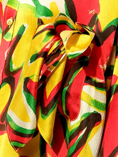 Balenciaga Scarf Flower Shirt | Thumbnail 2 Balenciaga Scarf Flower Shirt | Thumbnail 2